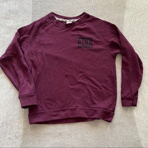 VS PINK CREW NECK PULLOVER SWEATSHIRT